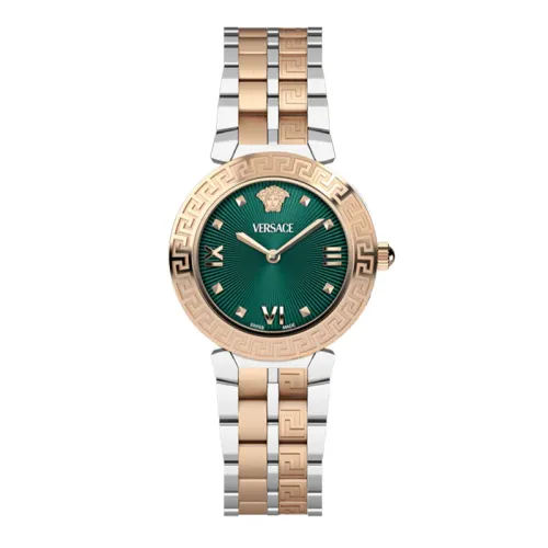 VERSACE Versace, blue classic quartz dial, women's watch, perfume, sports gift box, quartz mechanism, 32mm, Switzerland, light luxury style, for beloved