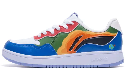 Li Ning Low top Skateboard Shoes Women's White Blue