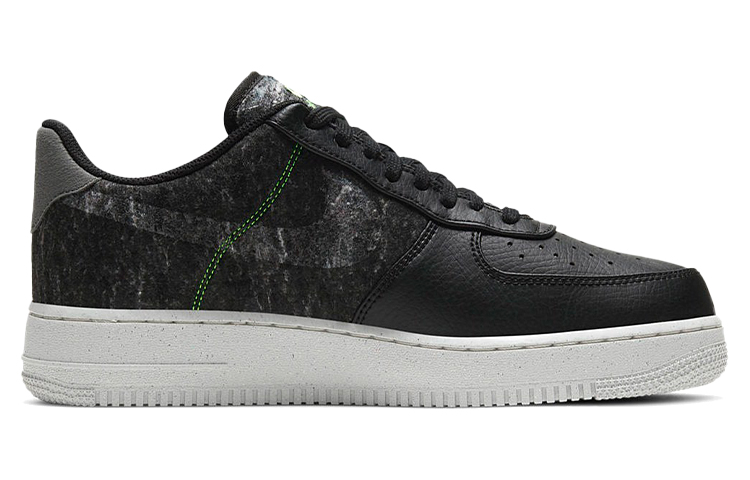 Мужские кроссовки Nike Air Force 1 07 LV8 (черный / серый / зеленый / белый) — Чёрный / серый / зелёный / белый — фото 2