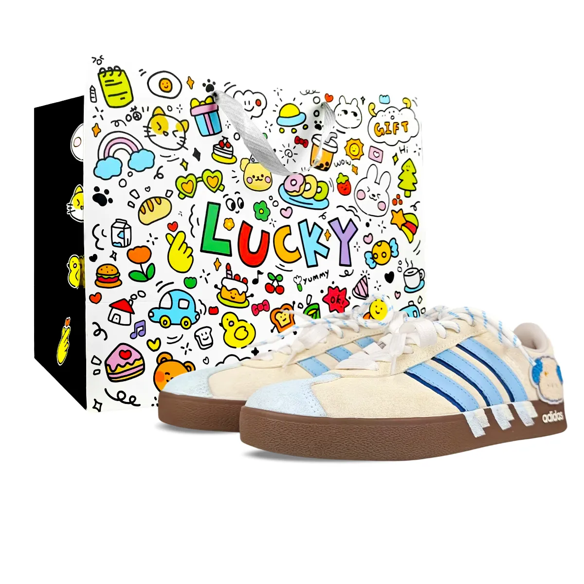 Adidas VL COURT 2.0 Cushioning Abrasion Resistant Cushioning, Wear Resistant Low top Skateboard Shoes Unisex