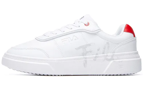 FILA FUSION Game Point Synthetic Leather Comfortable Cushioning, Wear Resistant Low top Skateboard Shoes Women's
