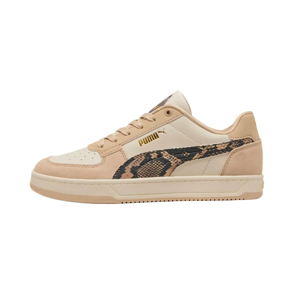 PUMA Artificial Leather Low top Skateboard Shoes Women's Beige
