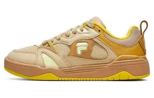 FILA FUSION Smash Textile, Synthetic Leather, Leather Lightweight And Breathable Low top Skateboard Shoes Women's