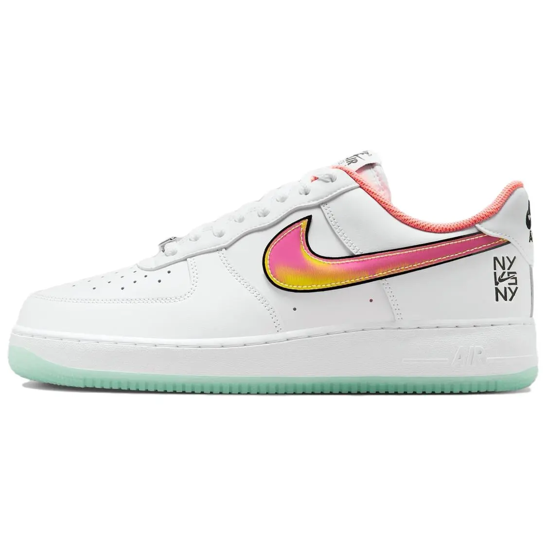 Nike Air Force 1 Low Ny Vs. Ny White Crimson Pulse