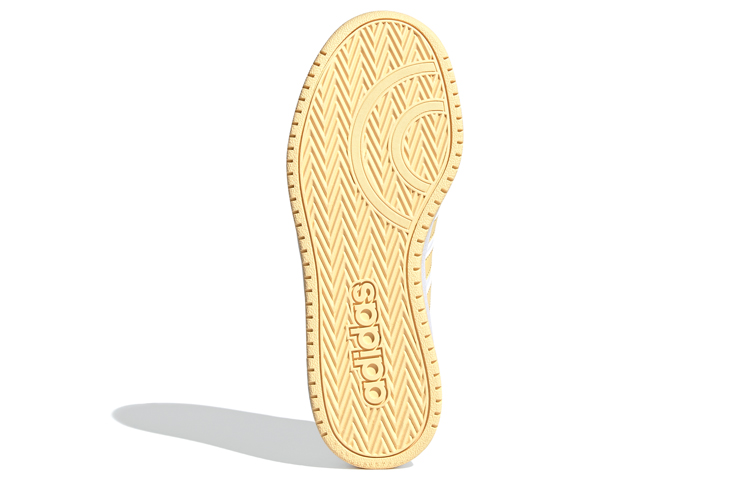 Женские кеды adidas neo Hoops 2.0 (желто-белые) — фото 6