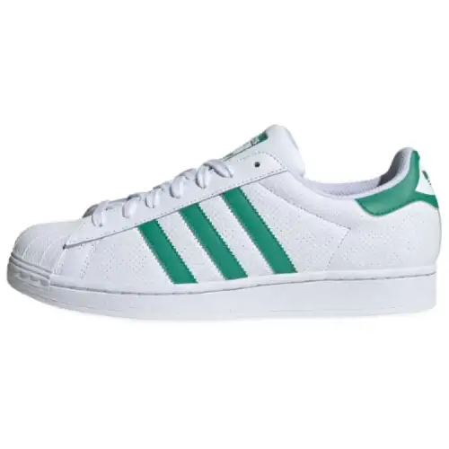 Adidas Originals SUPERSTAR Leather Soft And Comfortable Low top Skateboard Shoes Unisex Green