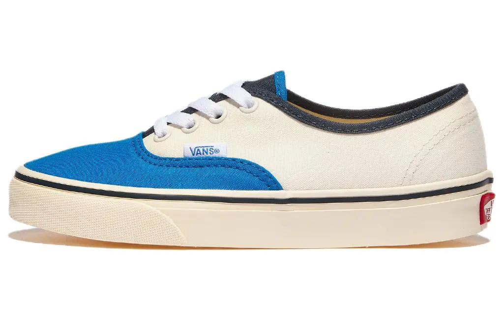 Vans Canvas Abrasion Resistant Low top Skateboard Shoes Unisex White Blue