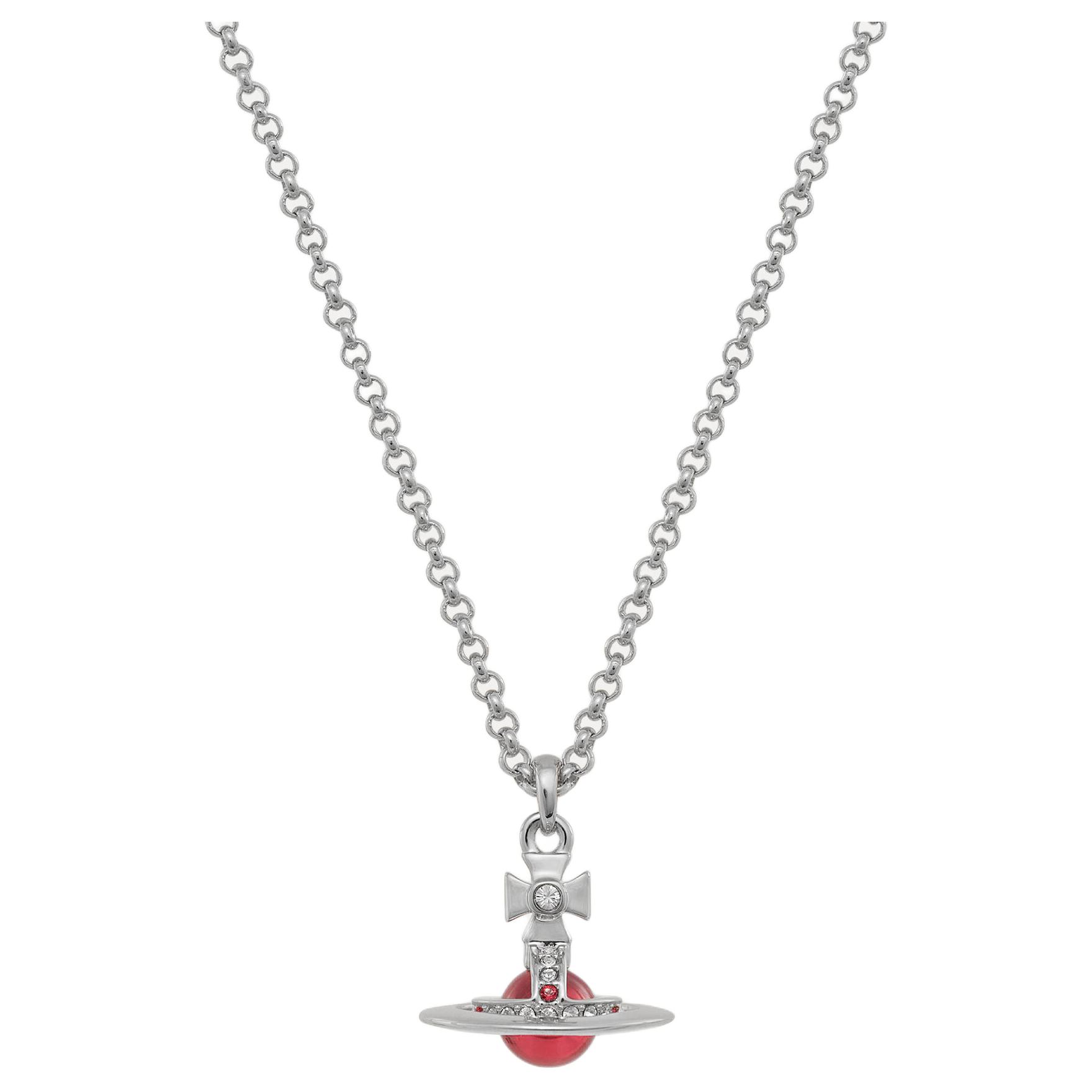 Женская подвеска Vivienne Westwood New petite orb (серебристая)