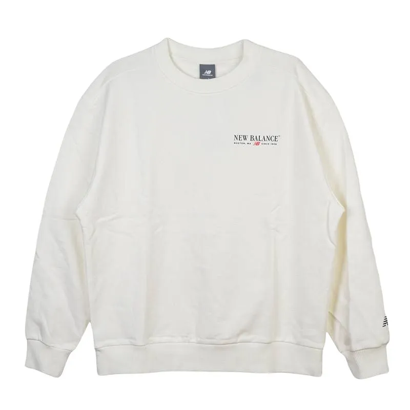 New Balance Sweatshirt Men's Sea Salt White