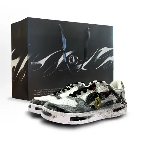 Li Ning Slip Resistant, Lightweight, And Breathable Low top Skateboard Shoes Men's Black Gray