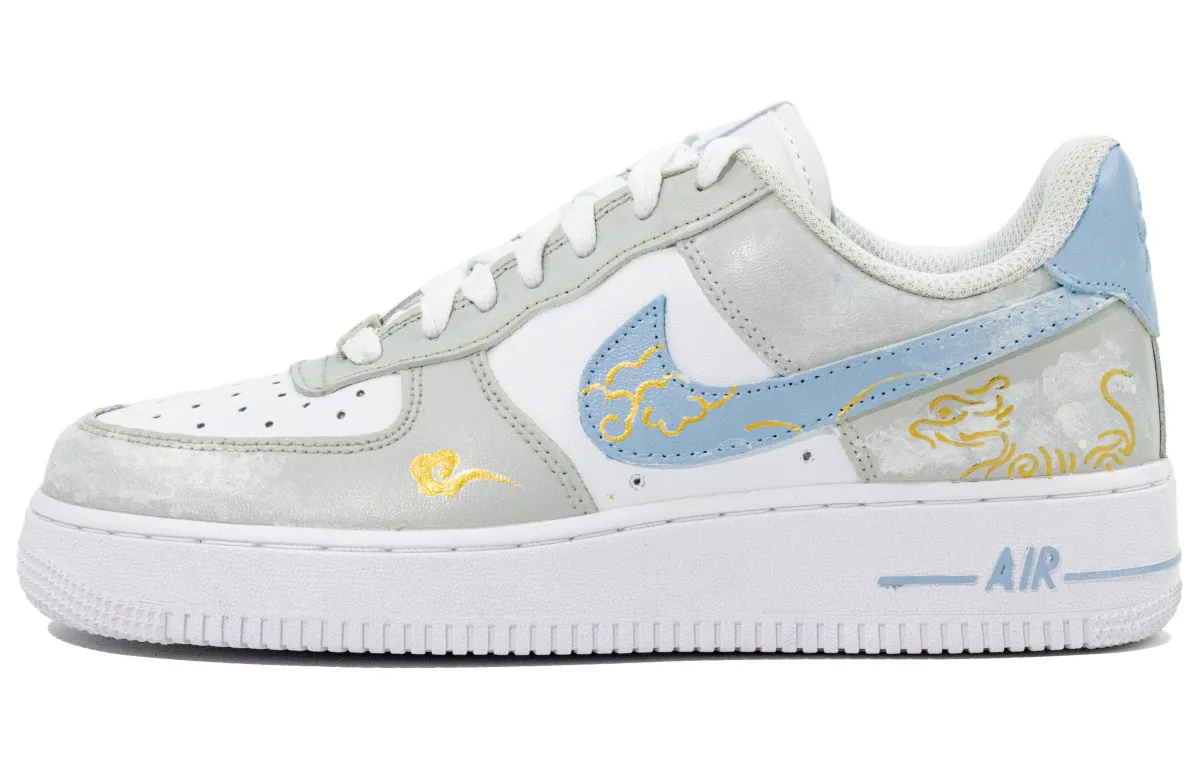 Nike Air Force 1 Minimalist Style, Unique, Hand Drawn, Gradient Abrasion Resistant Height Increasing Low top