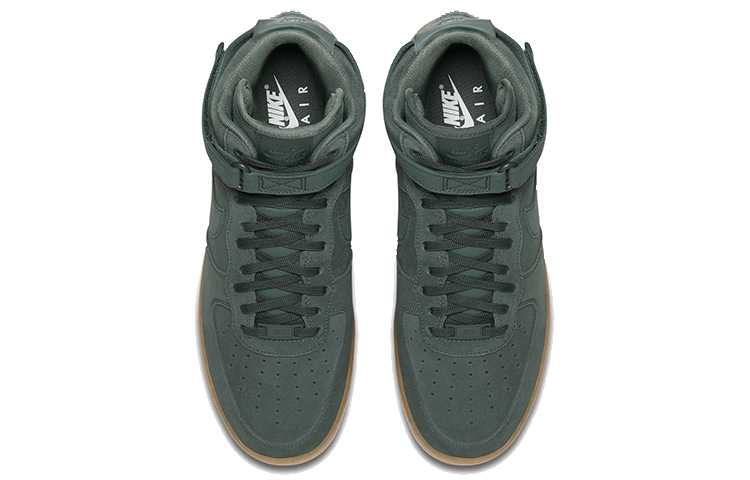 Мужские кроссовки Nike Air Force 1 (зеленые) — 绿/生胶 — фото 4