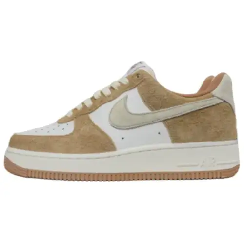 Nike Air Force 1 Cushioning, Wear Resistant Low top Skateboard Shoes Unisex Brown