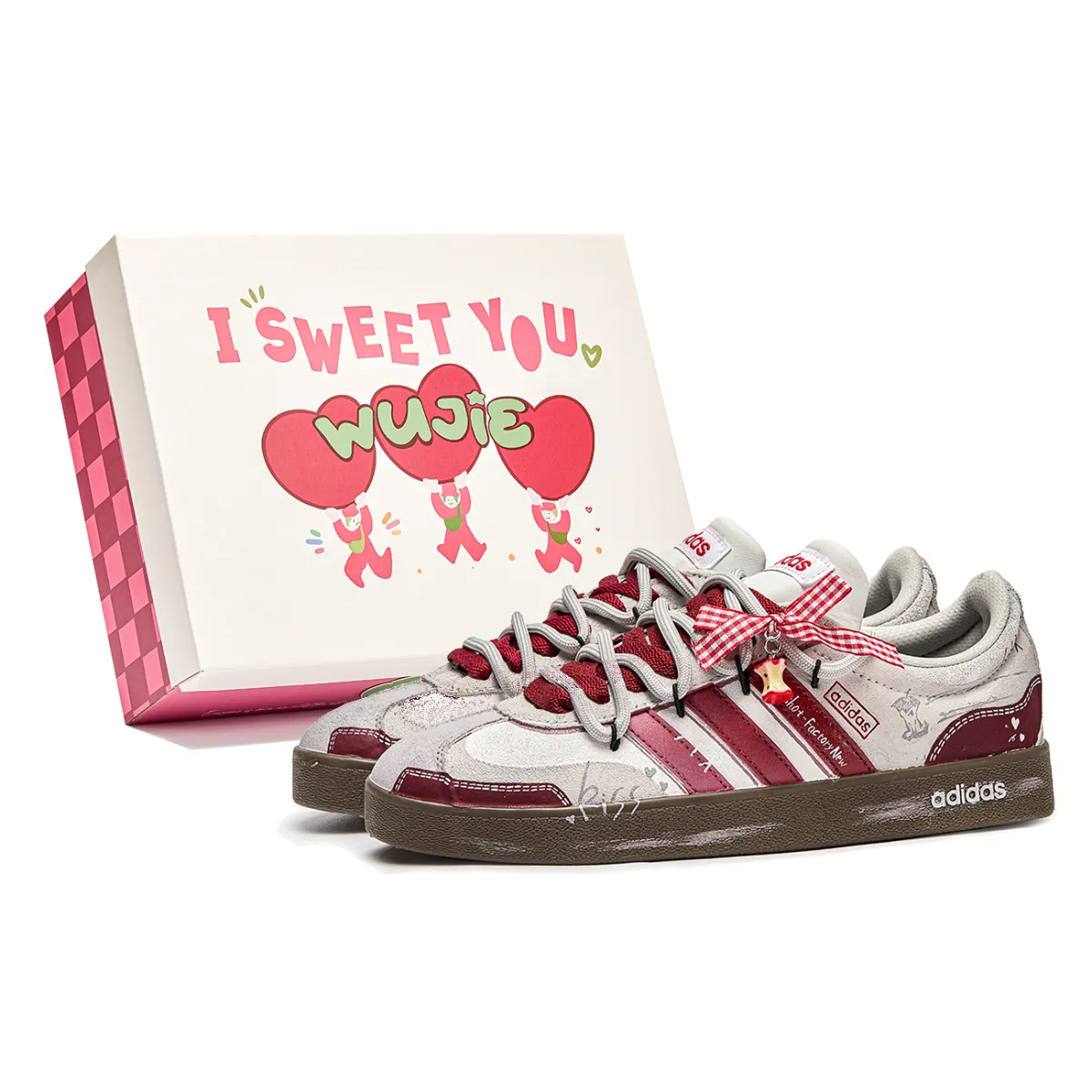 Adidas Low top Skateboard Shoes Unisex Red Brown