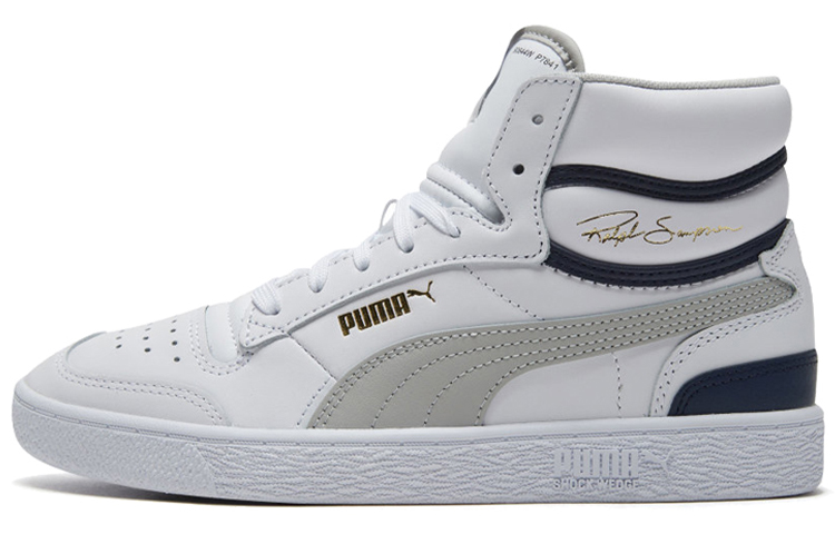PUMA Puma Ralph Sampson Mid Synthetic Leather удобно для отдыха удерживающий тепло свет средней высоты панель обувь мужские и женские фасон унисекс белый