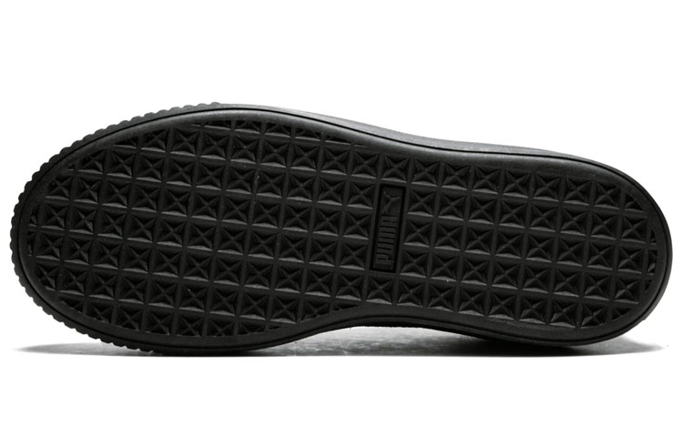 Женские кеды Puma Suede Platforam Crushed (черные) — фото 5
