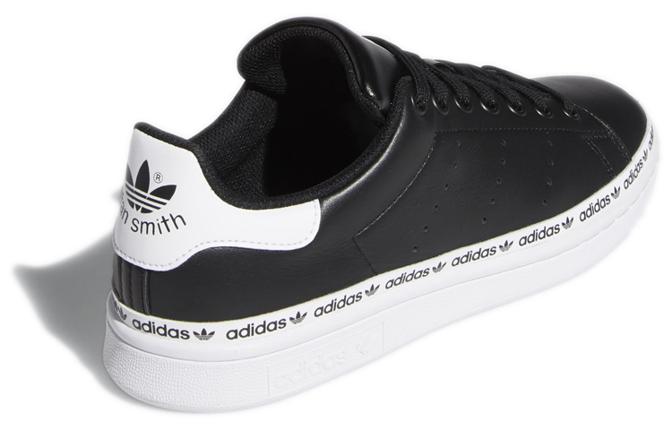 Женские кеды adidas originals STAN SMITH LOGO (черно-белые) — фото 4