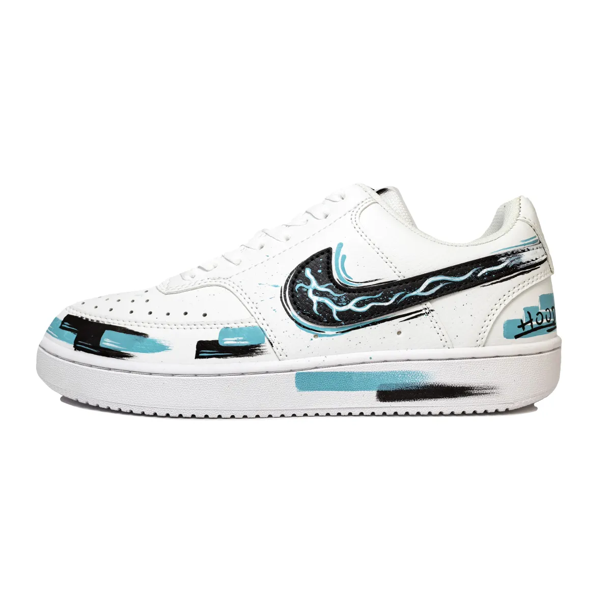 Nike Court Vision 1 Jade Bay Tsunami Abrasion Resistant Low top Skateboard Shoes Unisex Blue White