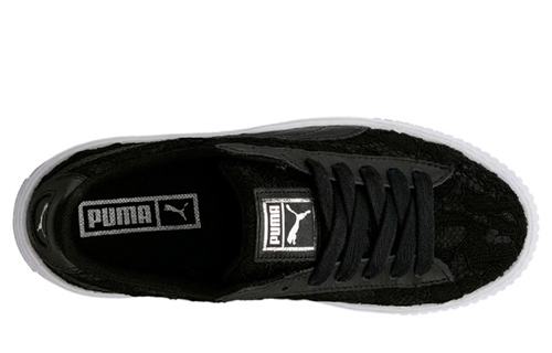 Кеды PUMA BASKET PLATFORM (черно-белые) — Чёрный / белый — фото 5