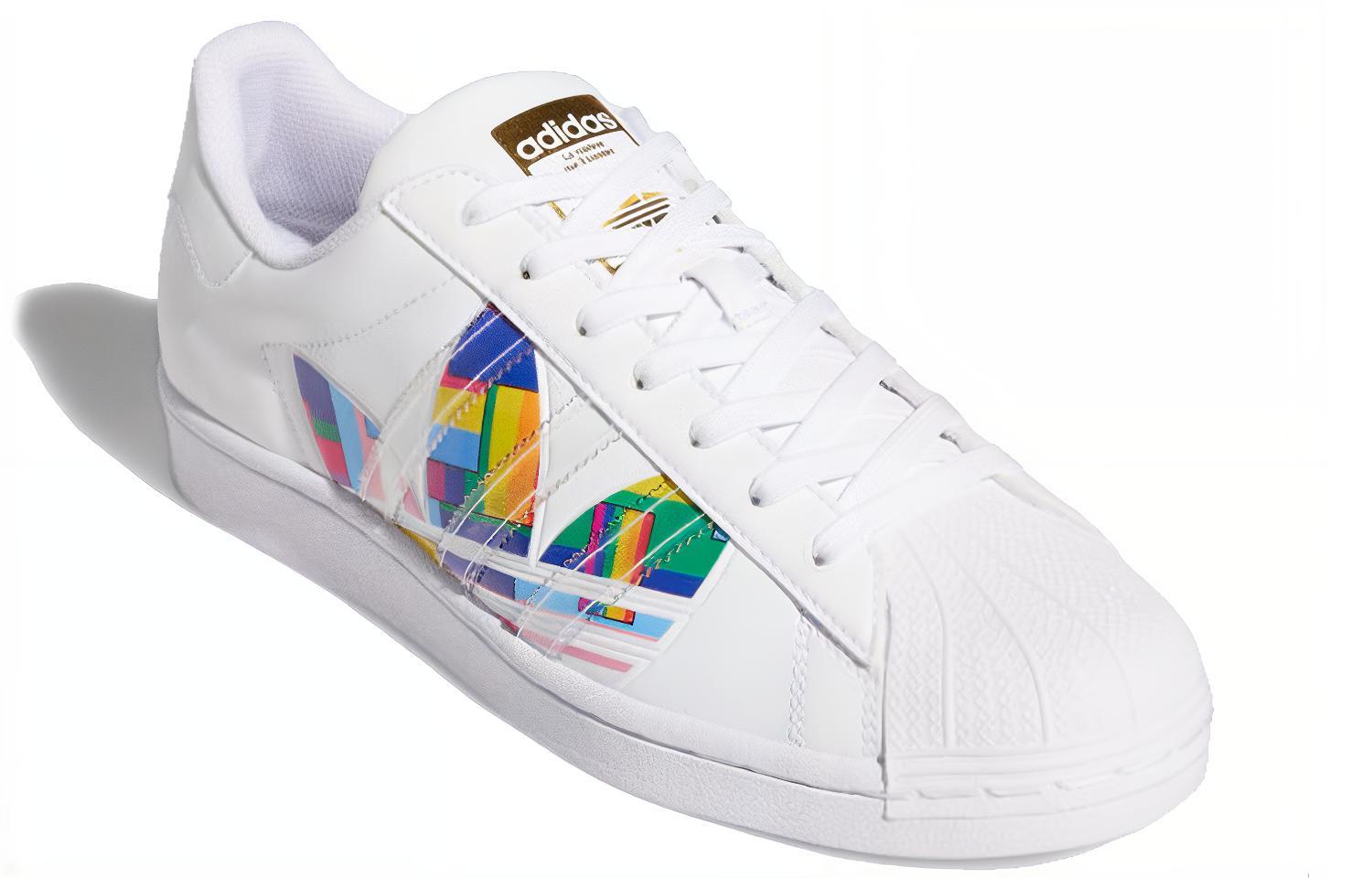Кеды adidas originals SUPERSTAR Pride LOGO (белый) — фото 3