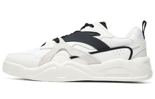 ANTA Skateboard Shoes Women's Low Top Black/White