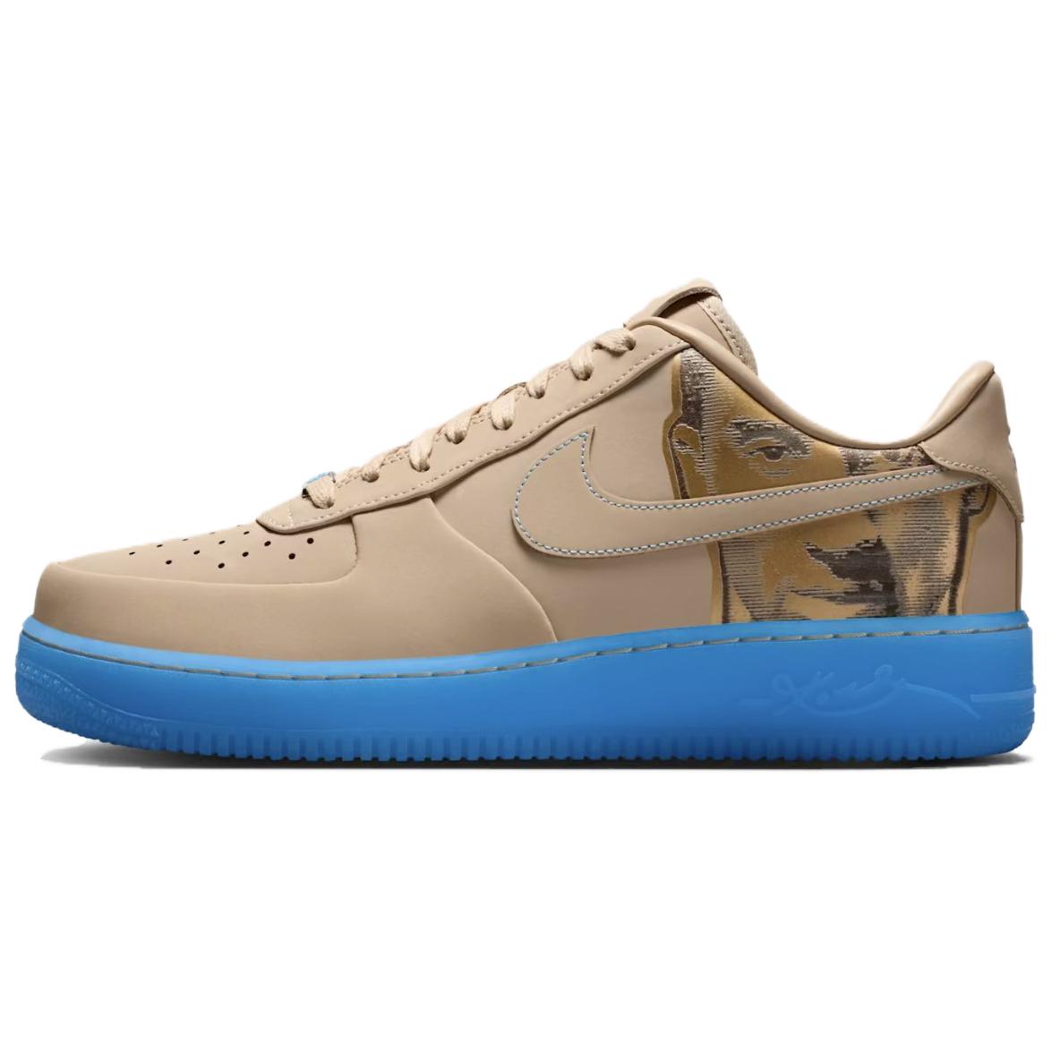 Кроссовки Nike Air Force 1 Low Protro (коричнево-синие)