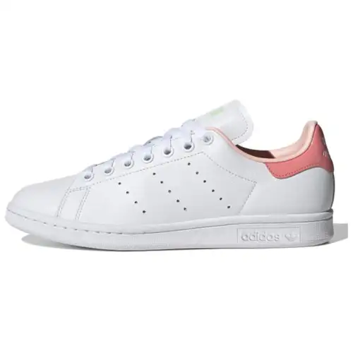 Adidas Originals Stan Smith Slip Resistant Low top Skateboard Shoes Women's Pink Orange Tail