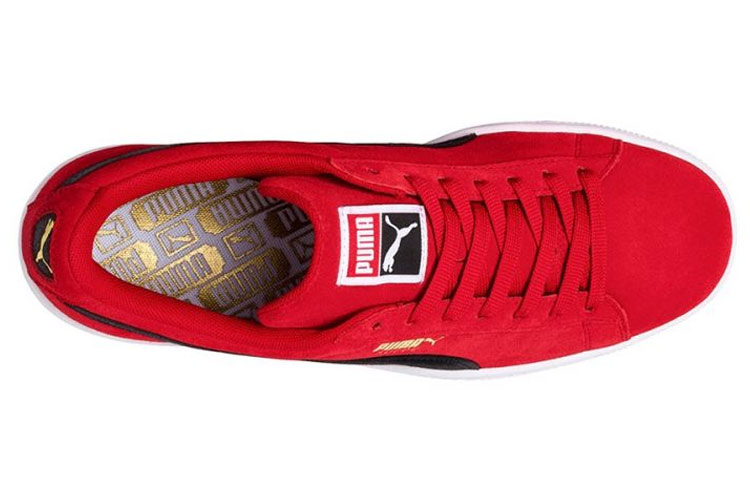 Кеды PUMA Suede Classic (красно-черные) — фото 3
