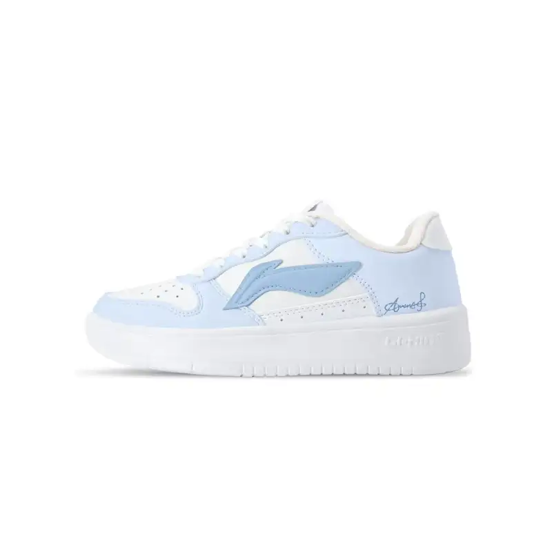 Li Ning Floating Boat Slip Resistant, Abrasion Resistant, Breathable Low top Skateboard Shoes Unisex Carolina Blue