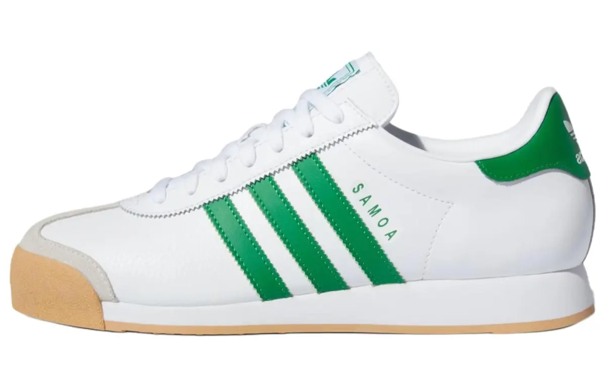 Adidas Originals Samoa Low top Skateboard Shoes Unisex White Green