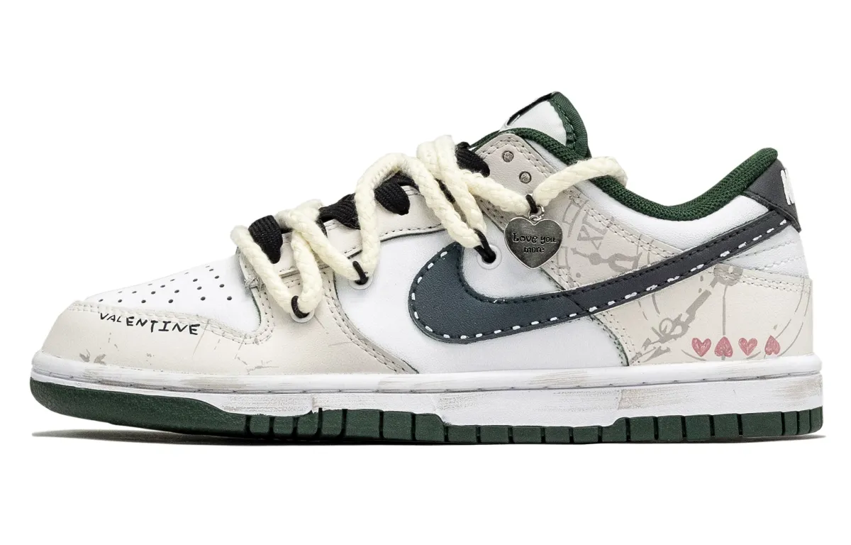 Nike Dunk Slip Resistant Slip Resistant Low top Skateboard Shoes Unisex Ecru