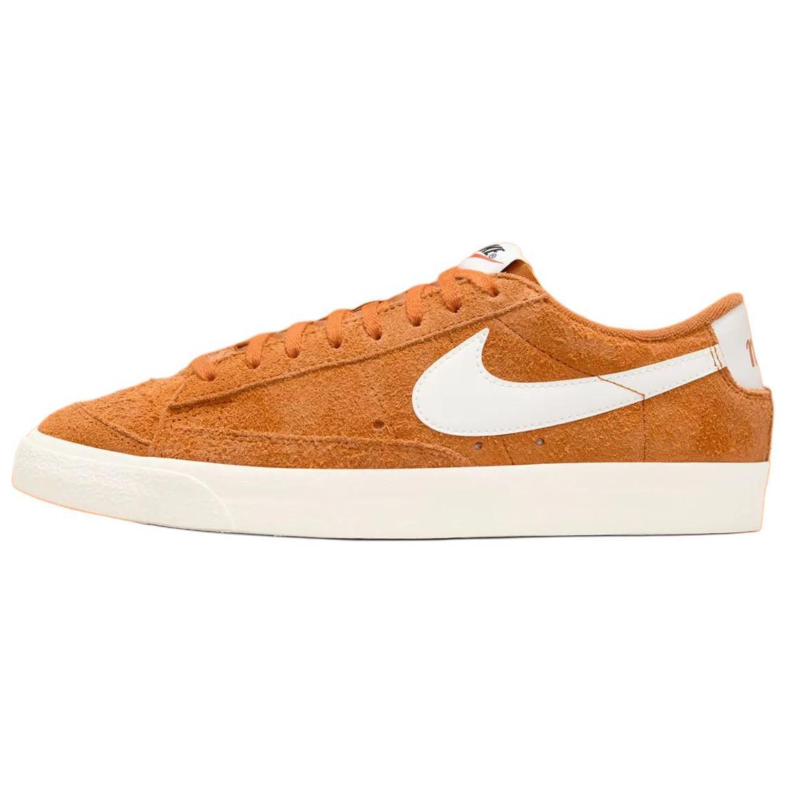 Женские кеды Nike Blazer Low '77 Vintage "Russet Orange" (оранжевые)