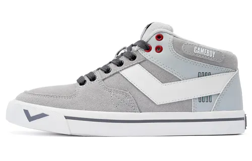 Pony Atop Slip Resistant Cushioning Low top Skateboard Shoes Unisex Gray