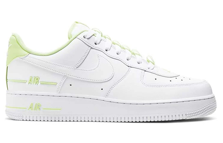 Кеды Nike Air Force 1 Double Air (бело-желтые) — 白荧光黄 — фото 2