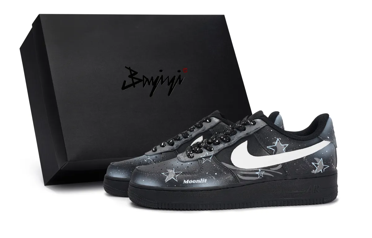 Nike Air Force 1 07 811 Manufacturing, Star Moon Radiance, Special Shoe Box Slip Resistant Abrasion Resistant