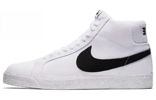 Nike Sb Blazer Mid Canvas White Black