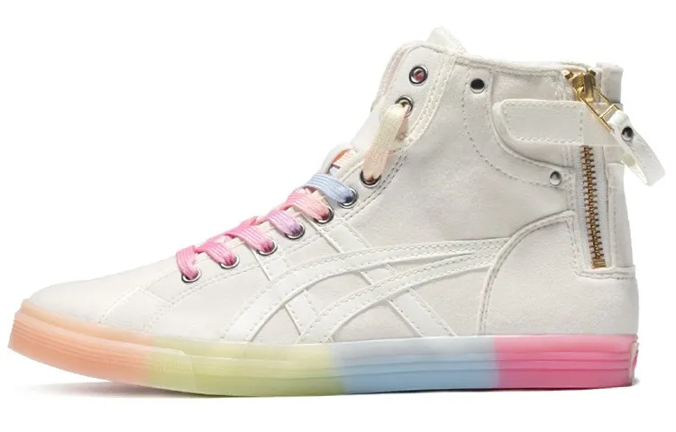 ASICS Double Clutch Milk White Retro Casual High Board Shoe 'White Pink' Women's