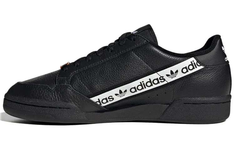 Adidas Continental 80 'Wordmark Side Stripe - Black White'