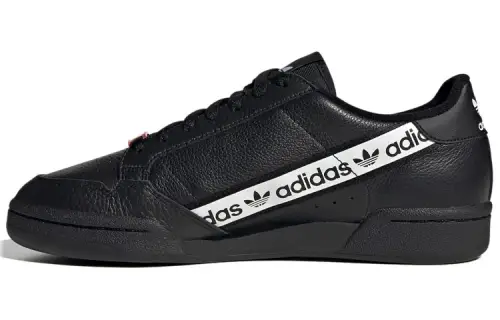 Adidas Continental 80 'Wordmark Side Stripe - Black White'