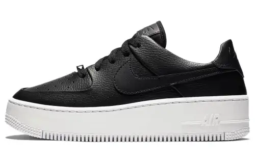 Nike Air Force 1 Sage Low Triple Black White (W) Retro Casual Wrapped Non-Slip Low Top Shoes Women's Black and White