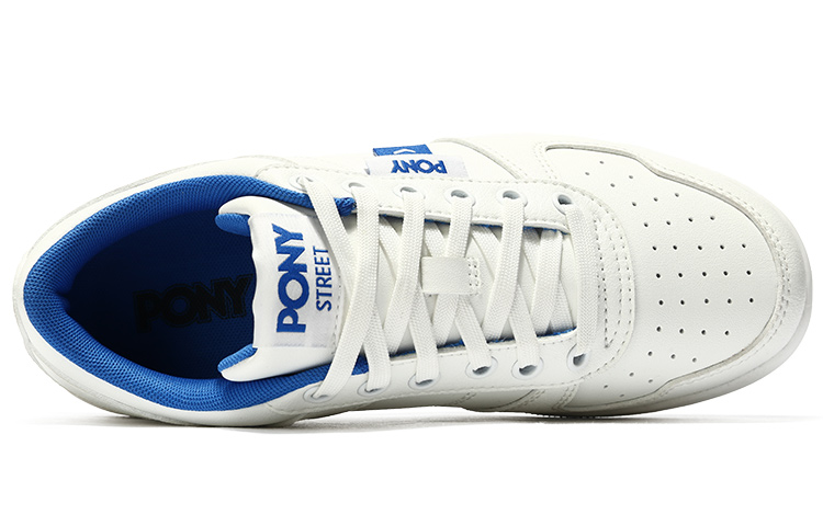 Pony CITY WINGS Cushioning Slip Resistant Low top Skateboard Shoes Unisex White