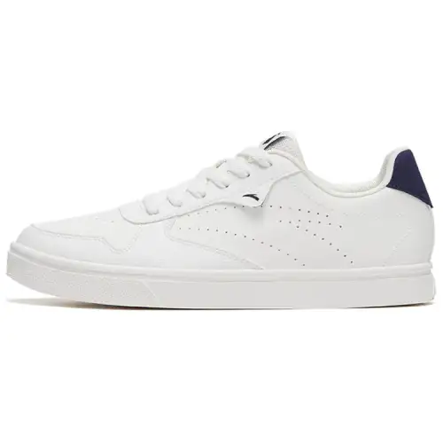 Anta Classic And Versatile Slip Resistant, Abrasion Resistant, Lightweight Low top Skateboard Shoes Women's White Blue