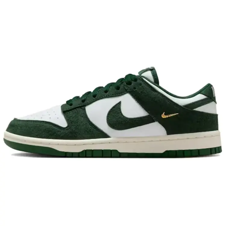 Nike Dunk Slip Resistant Abrasion Resistant Low top Skateboard Shoes Women's White Green
