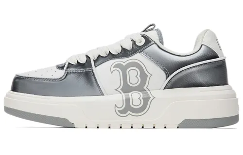 MLB Chunky Liner Skateboard Shoes Unisex Low Top Gray White