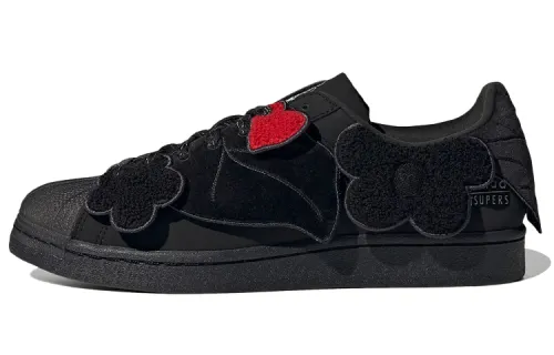 Superstar Melting Sadness x Superstar Adidas Originals 'Black Floral Patches'