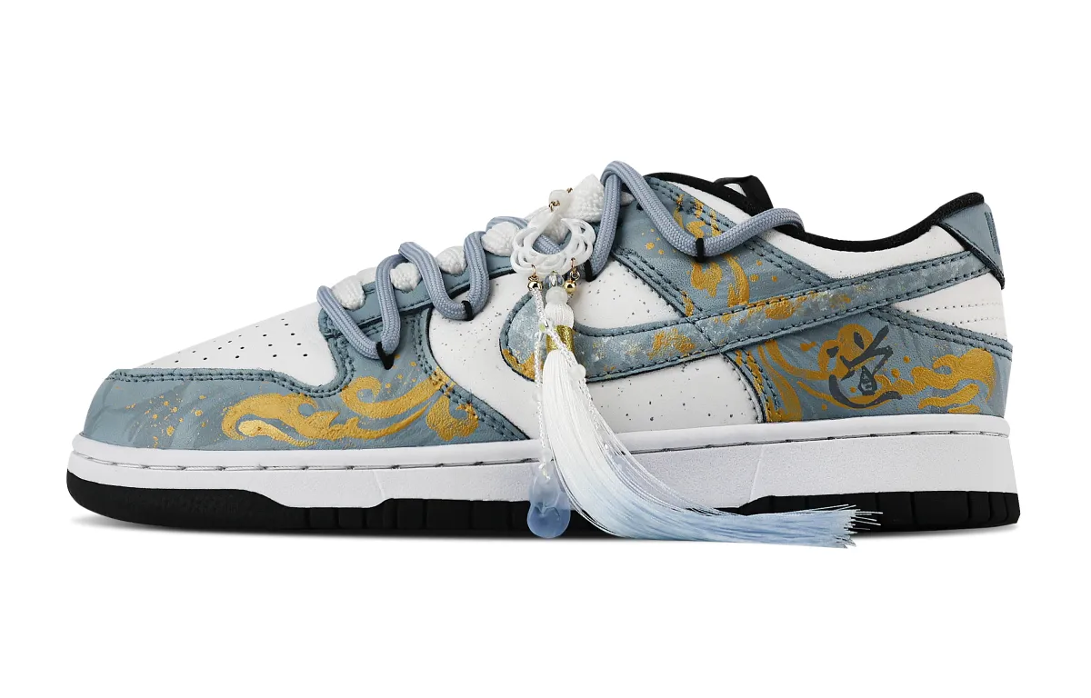 Nike Dunk Auspicious Cloud District Slip Resistant Abrasion Resistant Low top Skateboard Shoes Unisex