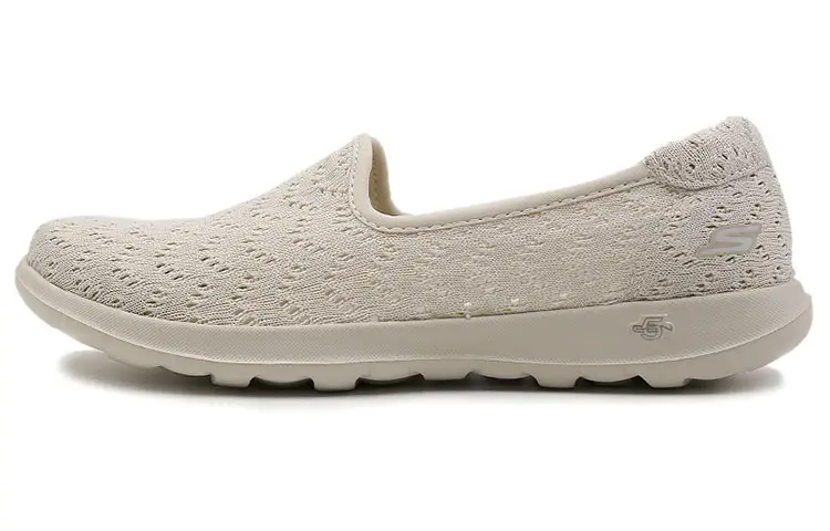 Skechers GO WALK Lite Lightweight Low top Skateboard Shoes Women's Natural