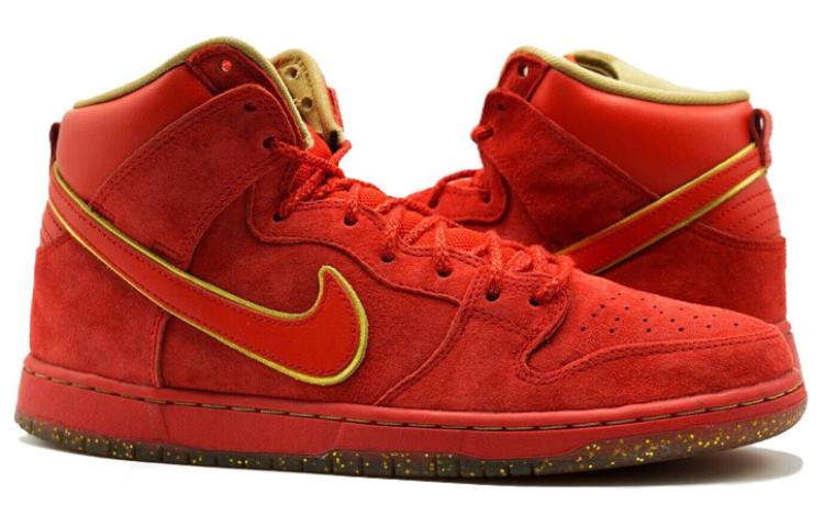 Мужские кроссовки Nike Dunk SB Chinese New Year (красно-золотые) — фото 3