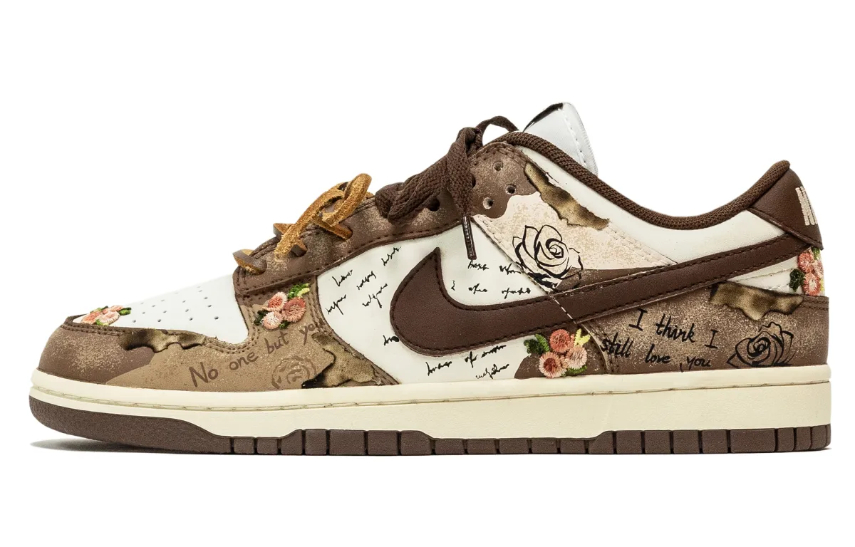 Nike Dunk Fantasy, Love Talk Planner Low top Skateboard Shoes Unisex Brown