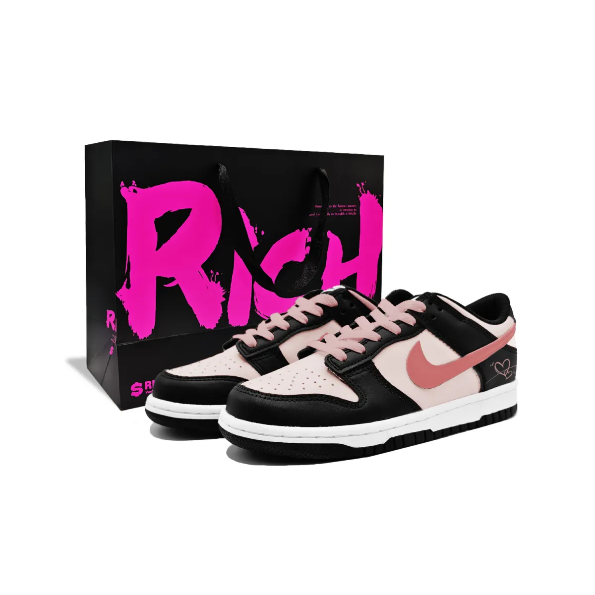 Nike Dunk Cupid Cushioning, Wear Resistant Low top Skateboard Shoes Women's